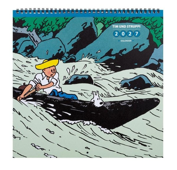 Tim und Struppi Wandkalender 2027 30x30cm, Atomax