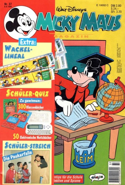 Micky Maus 1994/ 37 (Z1), Ehapa