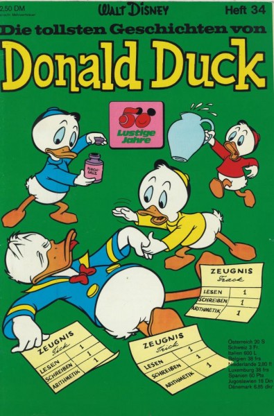 Die tollsten Geschichten von Donald Duck Sonderheft 34 (Z1-), Ehapa
