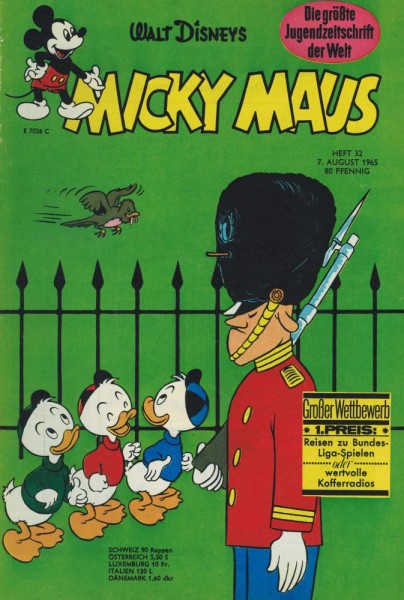 Micky Maus 1965/ 32 (Z1, Sm), Ehapa