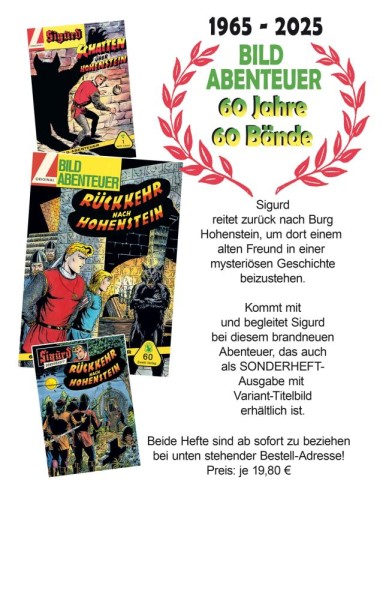 Sigurd Sonderheft - Rückkehr nach Hohenstein, Ingraban Ewald