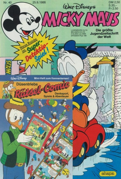 Micky Maus 1986/ 40 (Z0-1), Ehapa