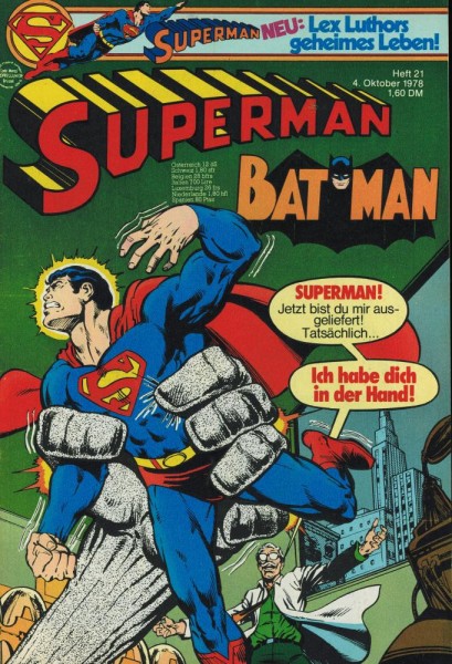 Superman 1978/ 21 (Z1), Ehapa