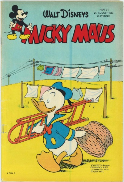 Micky Maus 1963/ 34 (Z2, Sm), Ehapa