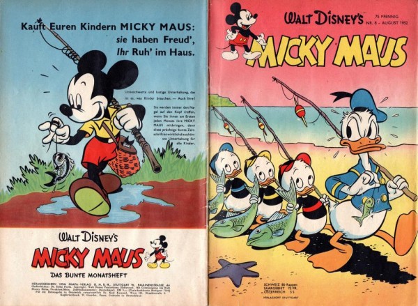 Micky Maus 1952/ 8 (Z1-2), Ehapa