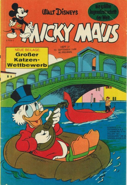 Micky Maus 1966/ 37 (Z2), Ehapa