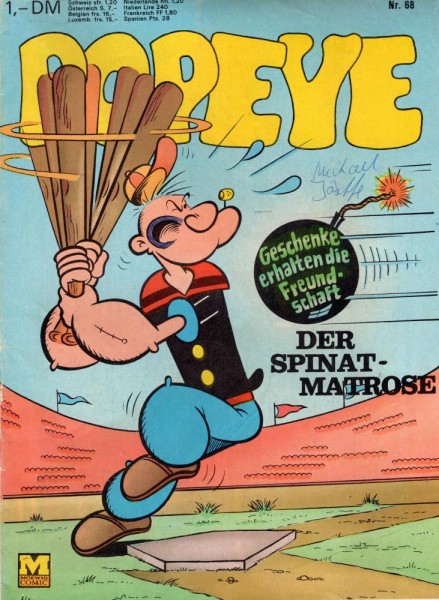Popeye - Der Spinatmatrose 68 (Z2, Sz), Moewig