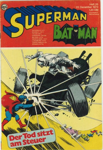 Superman 1973/ 26 (Z1-2, Sm), Ehapa