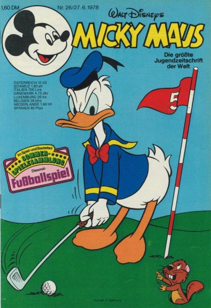 Micky Maus 1978/ 26 (Z1), Ehapa
