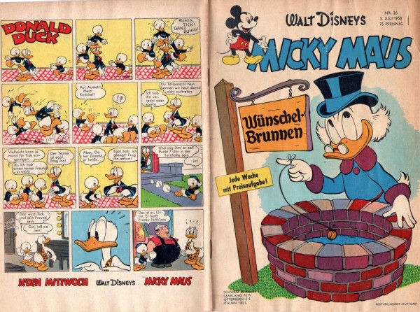 Micky Maus 1958/ 26 (Z2), Ehapa