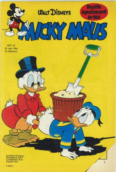 Micky Maus 1964/ 22 (Z1-, Sm), Ehapa