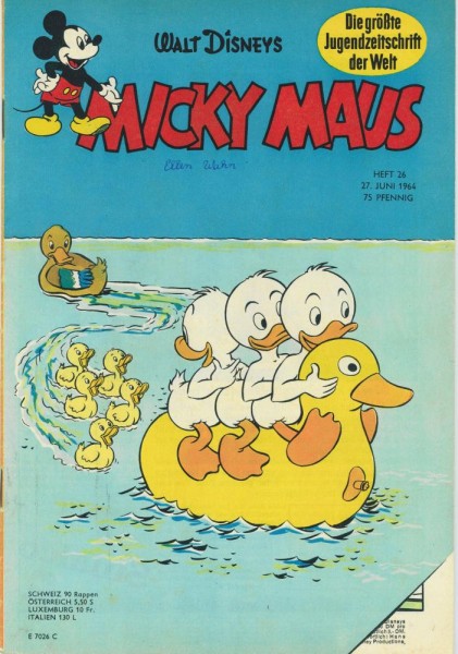 Micky Maus 1964/ 26 (Z1-, Sm, Sz), Ehapa
