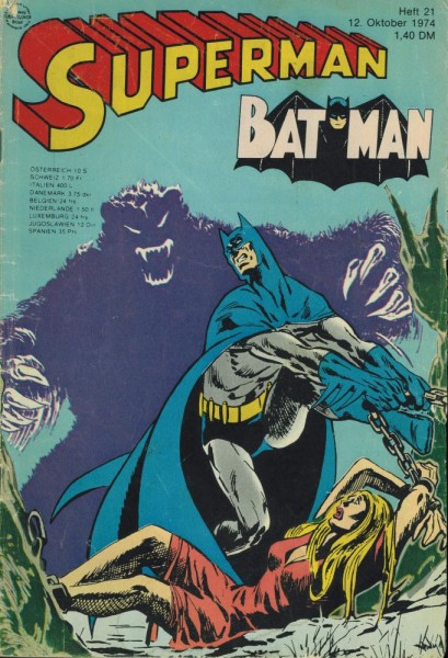 Superman 1974/ 21 (Z2, Sm), Ehapa