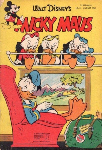 Micky Maus 1953/ 8 (Z2), Ehapa