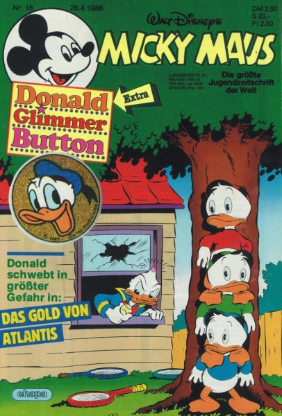 Micky Maus 1986/ 18 (Z1), Ehapa