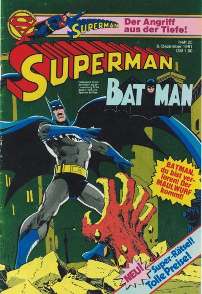 Superman 1981/ 25 (Z1, Sm), Ehapa
