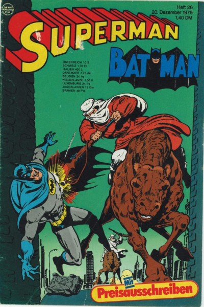 Superman 1975/ 26 (Z1-2, Sm, Sz), Ehapa