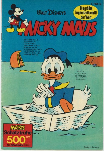 Micky Maus 1969/ 28 (Z1-2), Ehapa