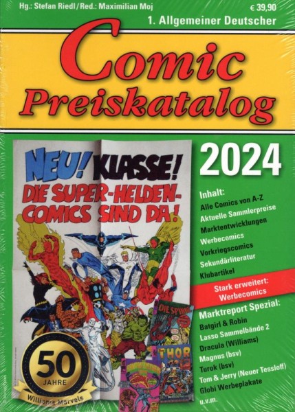 Comic Preiskatalog 2024 SC, SR Verlag