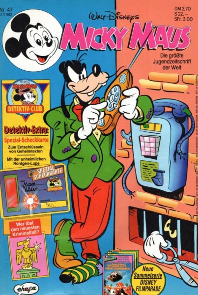 Micky Maus 1992/ 47 (Z0-1), Ehapa