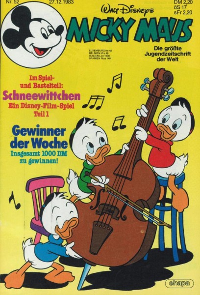 Micky Maus 1983/ 52 (Z1), Ehapa