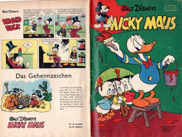 Micky Maus 1957/ 21 (Z1-2/2), Ehapa