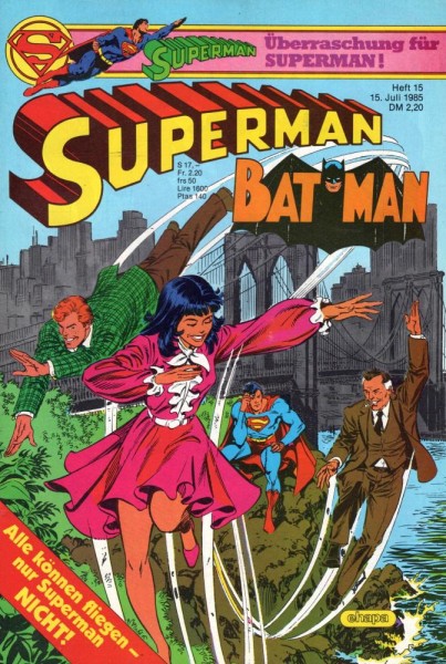Superman 1985/ 15 (Z0), Ehapa