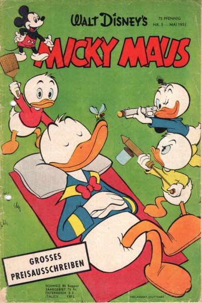 Micky Maus 1955/ 5 (Z2-3, gel.), Ehapa