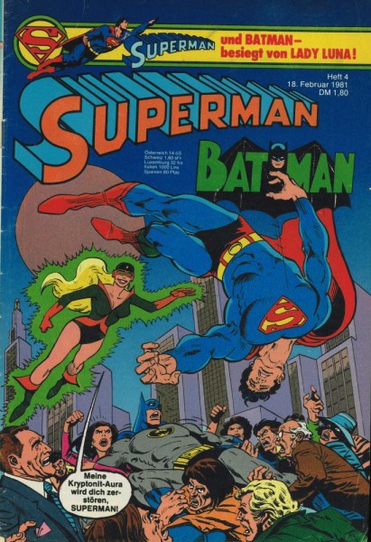 Superman 1981/ 4 (Z1-2), Ehapa