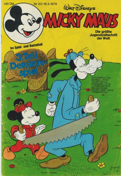 Micky Maus 1978/ 20 (Z1-2), Ehapa