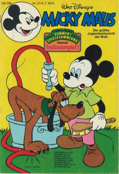 Micky Maus 1978/ 27 (Z1-2), Ehapa