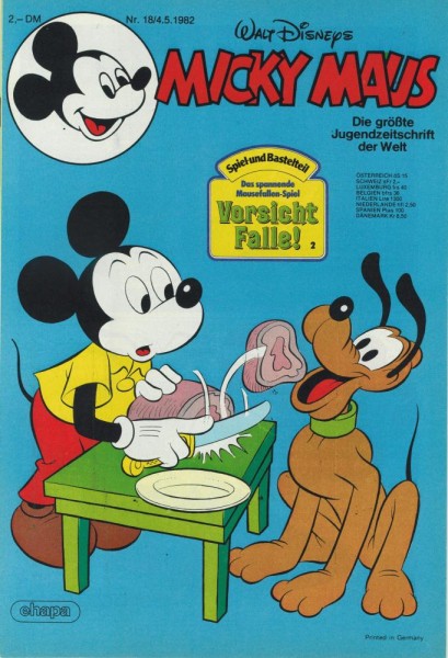 Micky Maus 1982/ 18 (Z0-1/1), Ehapa