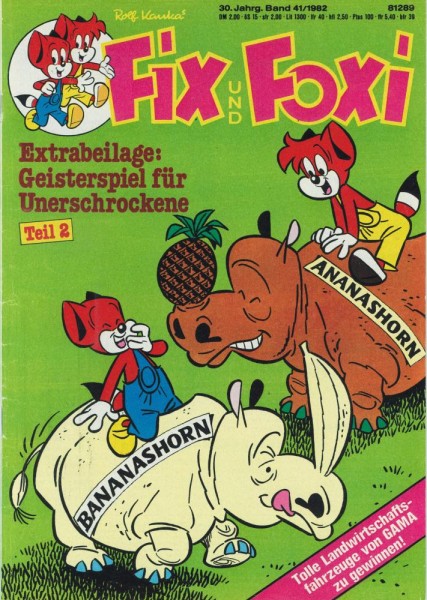 Fix und Foxi 30. Jg. 41 (Z1), Pabel