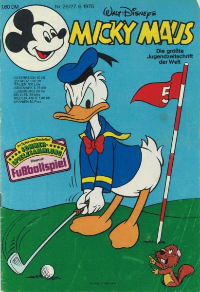 Micky Maus 1978/ 26 (Z1-2, Sm), Ehapa