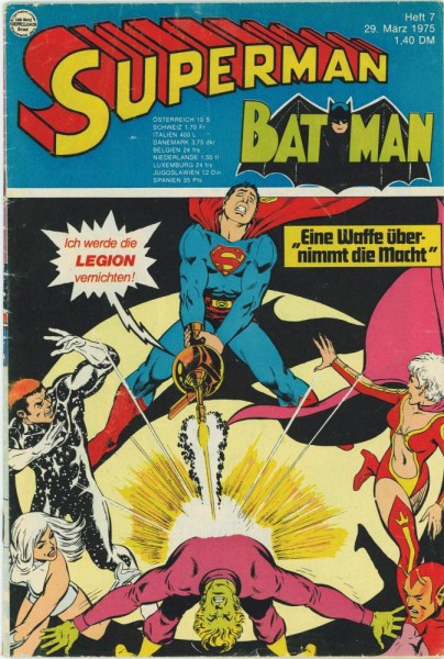 Superman 1975/ 7 (Z1-2, Sm), Ehapa
