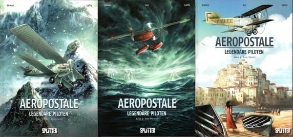 Aeropostale - Legendäre Piloten 1-3 (Z0, 1. Aufl.), Splitter