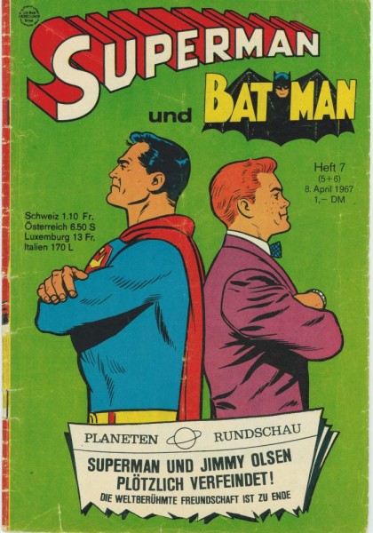 Superman 1967/ 7 (5 und 6) (Z2-3), Ehapa