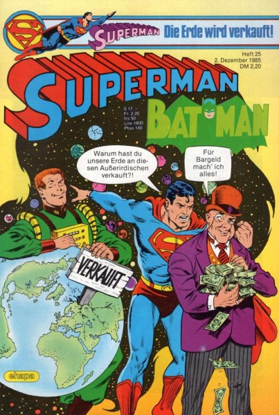 Superman 1985/ 25 (Z0), Ehapa
