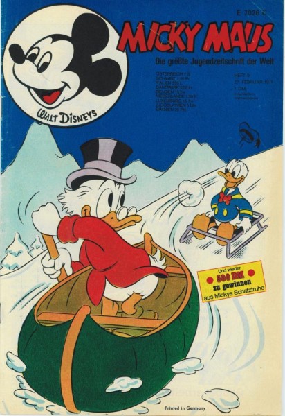 Micky Maus 1971/ 9 (Z1), Ehapa