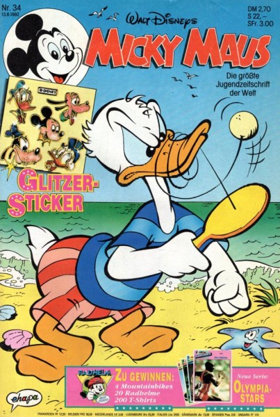 Micky Maus 1992/ 34 (Z0-1), Ehapa