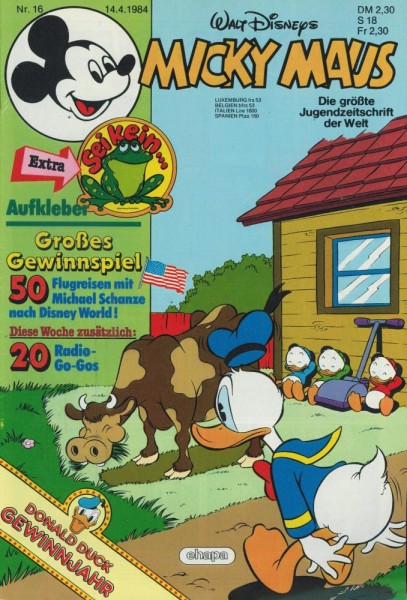 Micky Maus 1984/ 16 (Z1), Ehapa