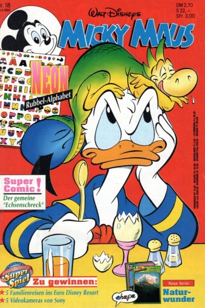 Micky Maus 1992/ 18 (Z0-1), Ehapa