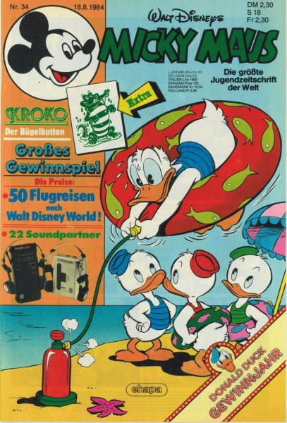 Micky Maus 1984/ 34 (Z1), Ehapa