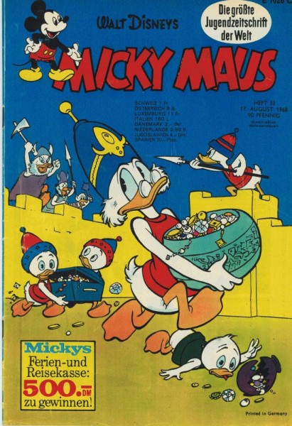 Micky Maus 1968/ 33 (Z1-2), Ehapa