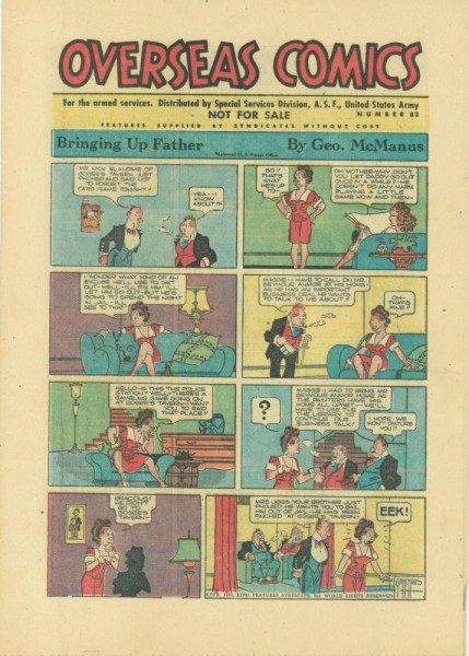 Overseas Comics 82 (Z1-2), A.S.F. United States Army