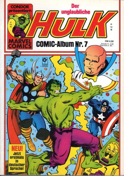 Der unglaubliche Hulk - Comic-Album 7 (Z1-), Condor