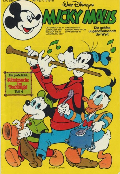 Micky Maus 1978/ 45 (Z1), Ehapa