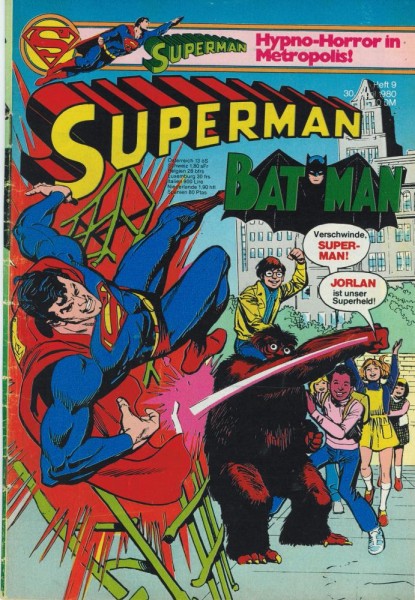 Superman 1980/ 9 (Z2, Sm), Ehapa