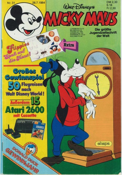 Micky Maus 1984/ 31 (Z1-2, A), Ehapa