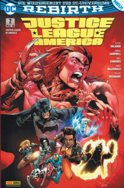 Justice League of America Rebirth 2, Panini